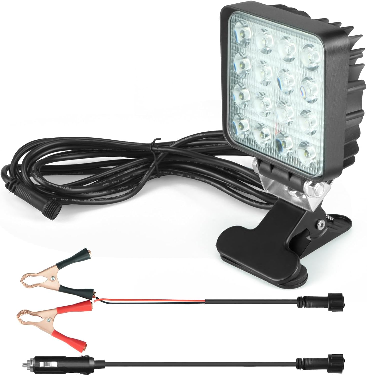 Boat Docking Headlights Led Pod Lights 40W 6000K 12V Above Water Flood Marine Led for Kayak Bass Jon Fishing Boat Spreader Light T-top Deck Driving Stern Lights Truck Light